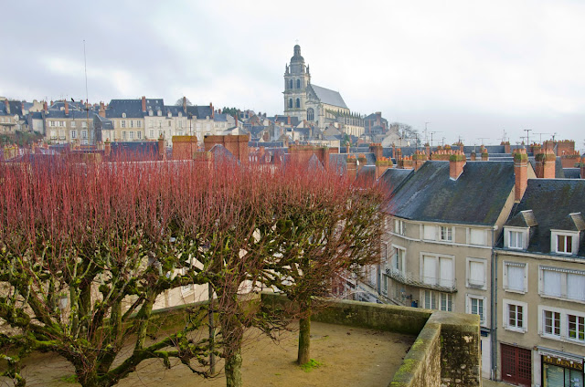 Orașul Blois- acoperișuri, ceață și multe scări